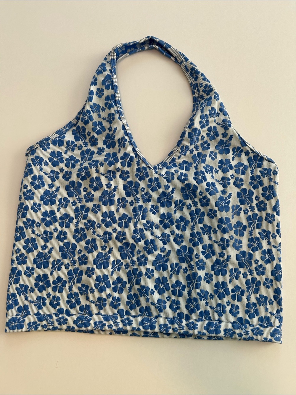 Forever 21 Blue and White Floral Tote